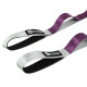 Стрічка стропа з петлями для розтяжки STRETCHING STRAP EZOUS I-02 10 петель сірий-фіолетовий