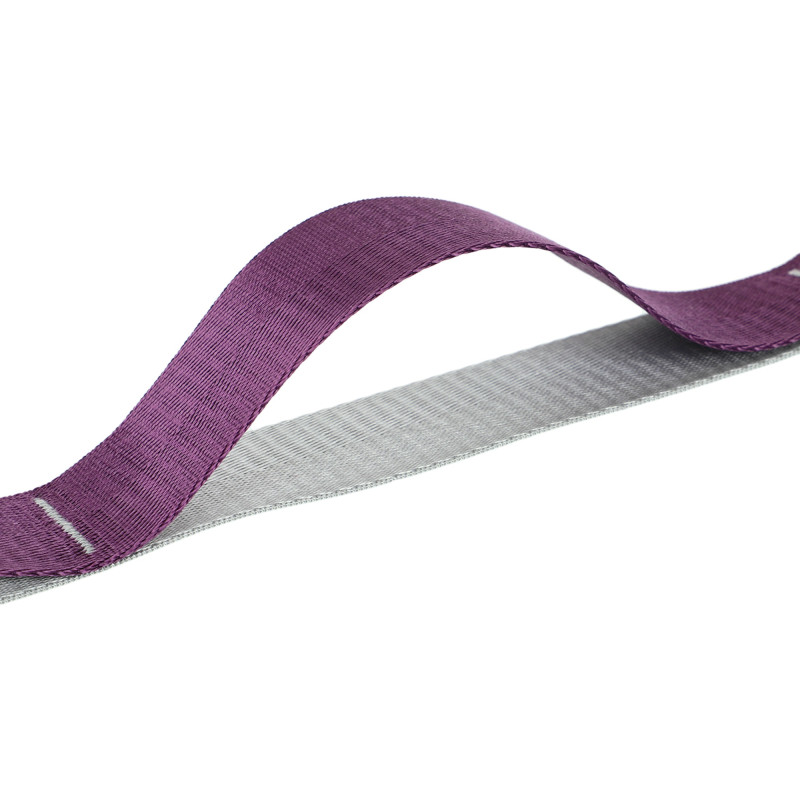 Стрічка стропа з петлями для розтяжки STRETCHING STRAP EZOUS I-02 10 петель сірий-фіолетовий