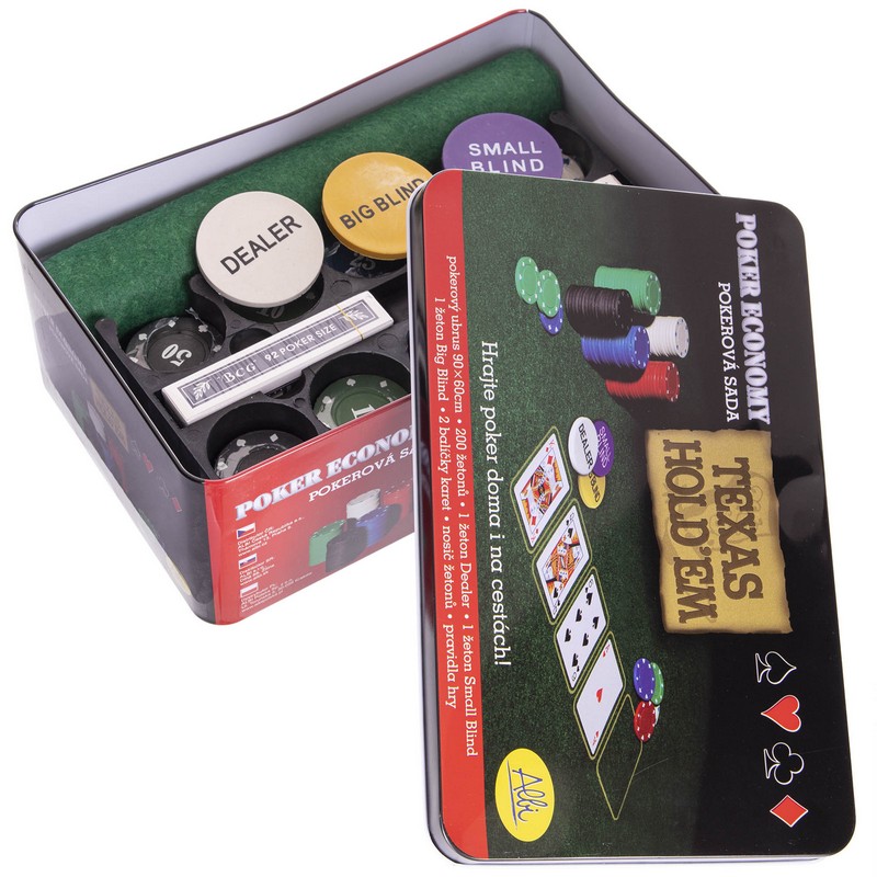 Набір для покеру в металевій коробці Texas Holdem Poker set SP-Sport IG-1104215 200 фішок