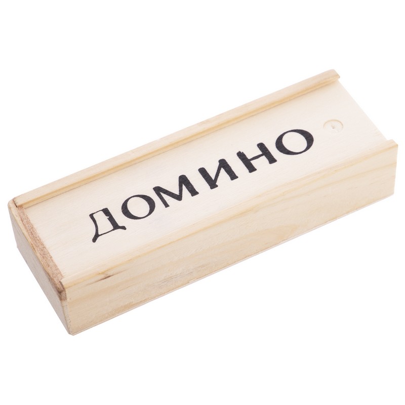 Домино настольная игра в деревянном пенале SP-Sport IG-1850 28 кісток чорний