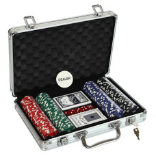Набір для покеру в алюмінієвому кейсі Poker game set SP-Sport IG-2056 200 фішок