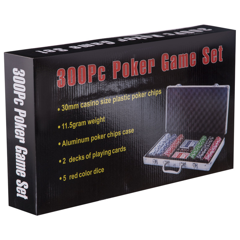 Набір для покеру в алюмінієвому кейсі Poker game set SP-Sport IG-2114 300 фішок
