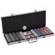 Набір для покеру в алюмінієвому кейсі Poker game set SP-Sport IG-2115 500 фішок