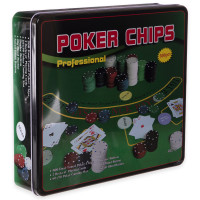 Набір для покеру в металевій коробці Professional Poker chips SP-Sport IG-3006 500 фішок