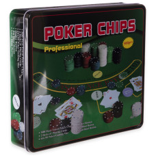 Набір для покеру в металевій коробці Professional Poker chips SP-Sport IG-3006 500 фішок