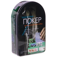Набір для покеру в металевій коробці Poker game set SP-Sport IG-3008 120 фішок