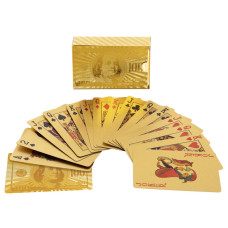 Карти гральні пластикові золоті SP-Sport GOLD 100 DOLLAR IG-4566-G 54 карти