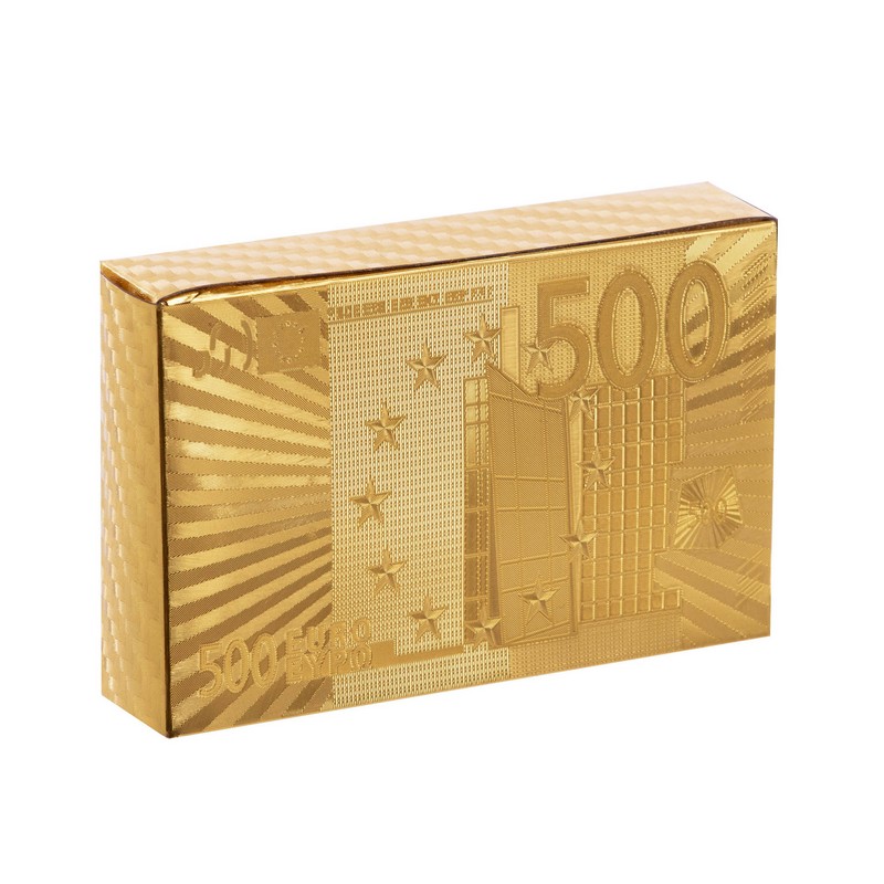 Карти гральні пластикові золоті SP-Sport GOLD 500 EURO IG-4567-G 54 карти