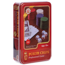 Набір для покеру в металевій коробці Professional Poker chips SP-Sport IG-4591 100 фішок