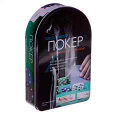 Набір для покеру в металевій коробці Poker game set SP-Sport IG-6612 120 фішок