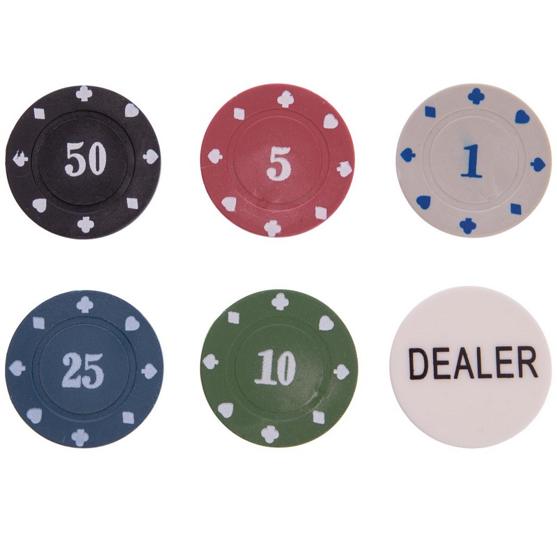 Набір для покеру у круглій металевій коробці Professional Poker chips SP-Sport IG-6617 120 фішок