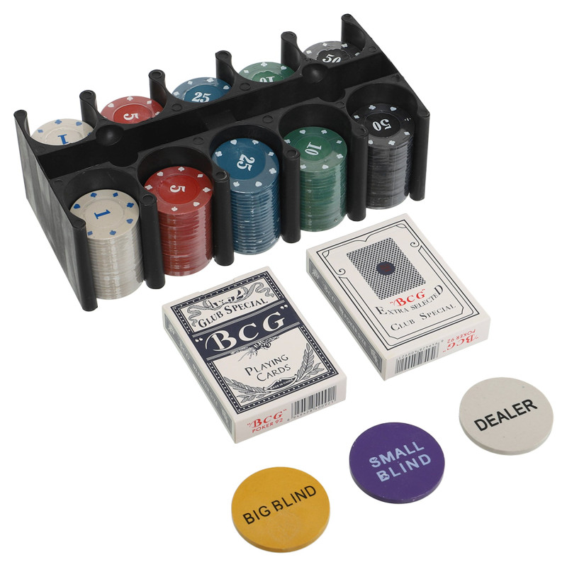 Набір для покеру в металевій коробці Home Casino Poker set SP-Sport IG-8653 200 фішок