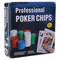 Набір для покеру в металевій коробці Professional Poker chips SP-Sport IG-8654 400 фішок