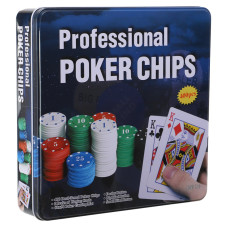Набір для покеру в металевій коробці Professional Poker chips SP-Sport IG-8654 400 фішок