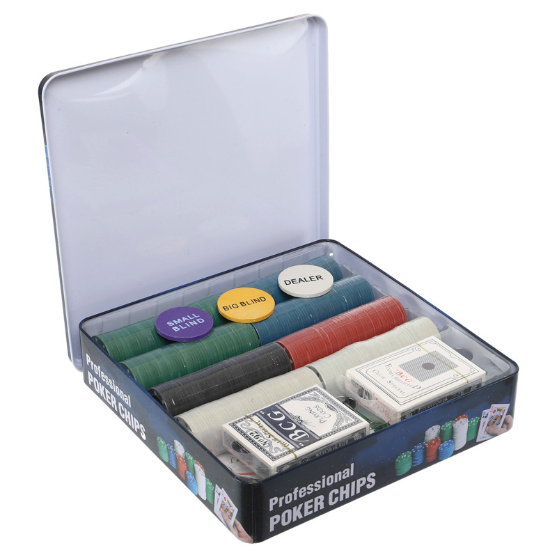 Набір для покеру в металевій коробці Professional Poker chips SP-Sport IG-8654 400 фішок