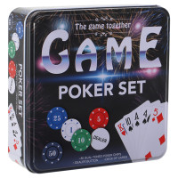 Набір для покеру в металевій коробці Professional Poker chips SP-Sport IG-8655 80 фішок