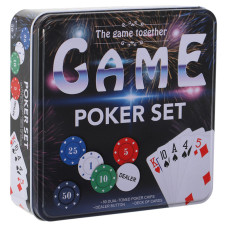 Набір для покеру в металевій коробці Professional Poker chips SP-Sport IG-8655 80 фішок