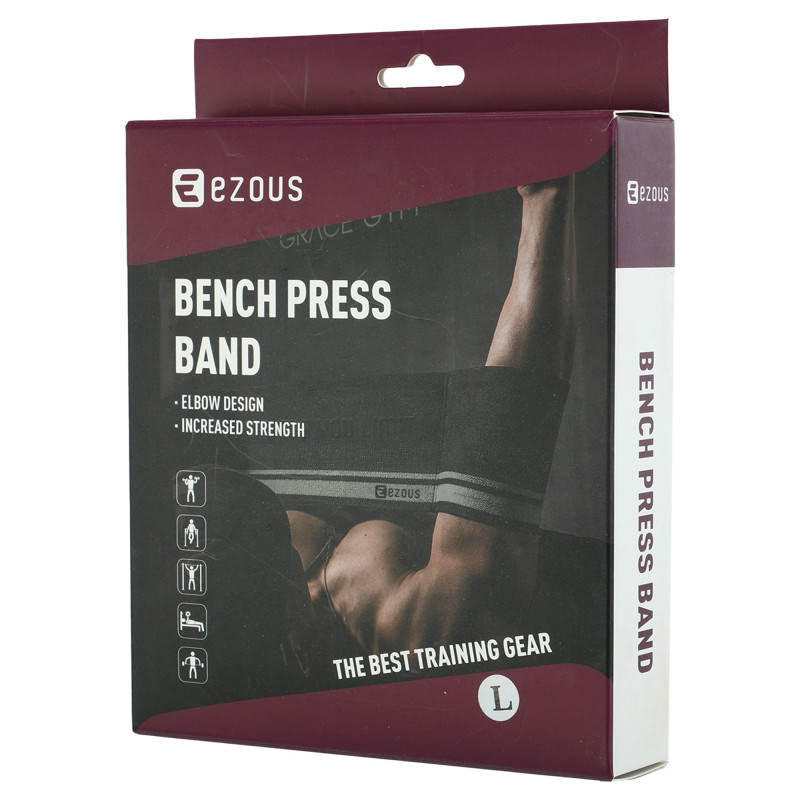 Слінгшот для жиму лежачи SLING SHOT BENCH PRESS BAND 2.0 EZOUS J-02-69 чорний