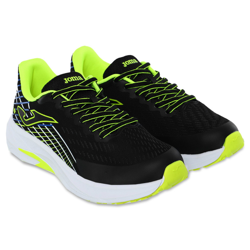 Кросівки дитячі Joma SUPER CROSS JCROSS2401 розмір 33-38 чорний-лимонний