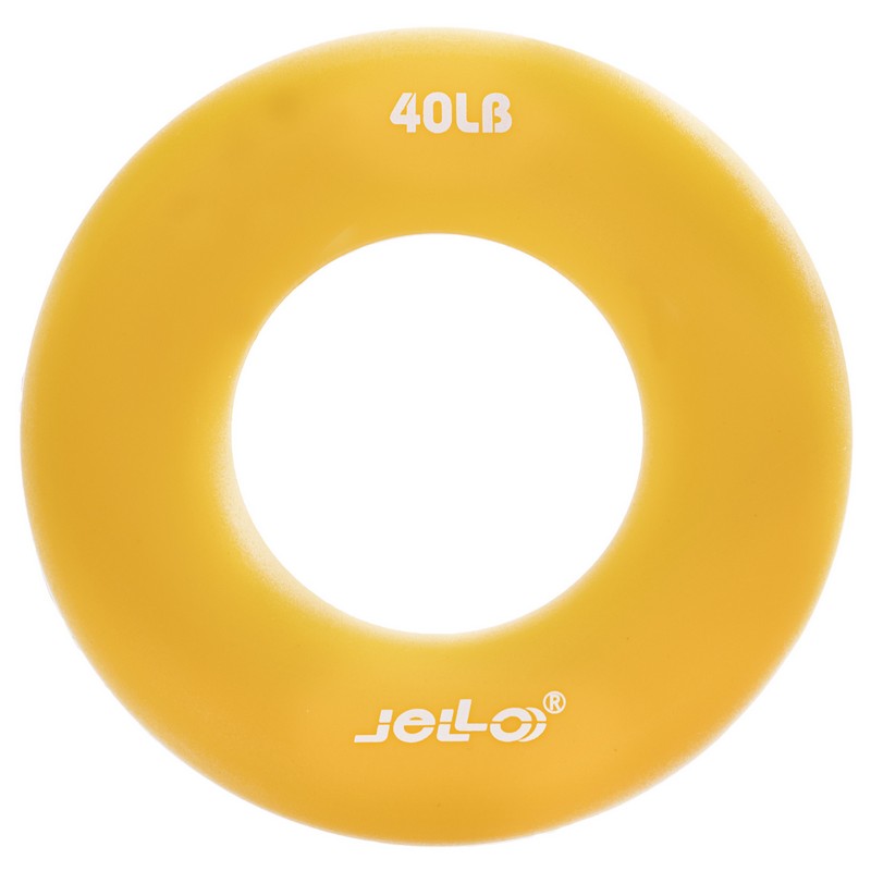 Еспандер кистьовий кільце JELLO JLA473-40LB 1шт ø7см навантаження 18кг жовтий