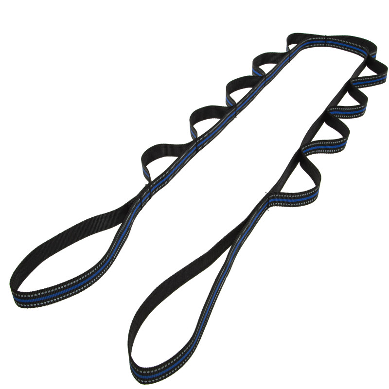 Стрічка стропа з петлями для розтяжки Stretch Strap Jianpeile JPL-3092 12 петель чорний-синій