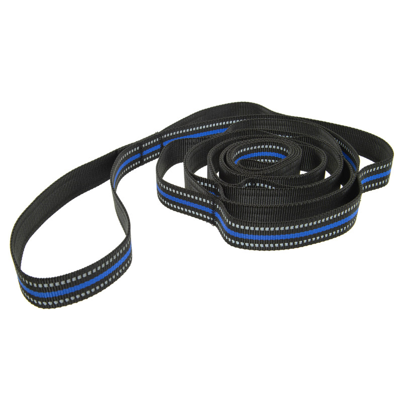 Стрічка стропа з петлями для розтяжки Stretch Strap Jianpeile JPL-3092 12 петель чорний-синій