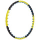 Обруч для схуднення масажний розбірний Хула Хуп Hula Hoop DOUBLE GRACE MAGNETIC JS-6001 8 секцій жовтий-чорний