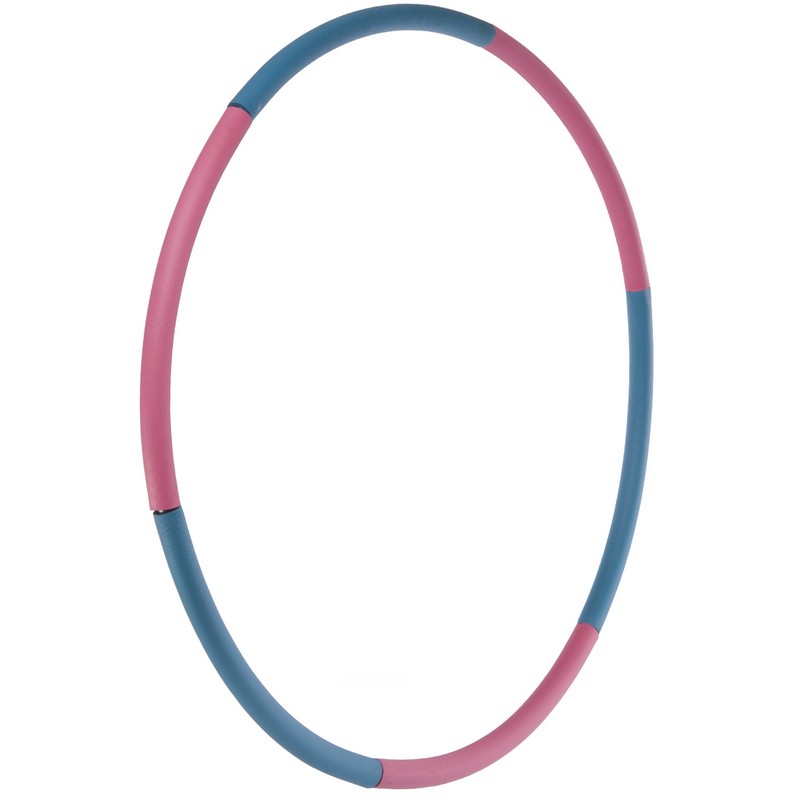 Обруч для схуднення розбірної Хула Хуп Hula Hoop JS-6015 6 секцій рожевий-блакитний