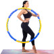 Обруч для схуднення масажний розбірний Хула Хуп Hula Hoop DYNAMIC HOOP JS-6018 8 секцій жовтий-синій