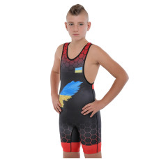 Трико для боротьби дитяче UKRAINE SP-Sport JY-6605 зріст 128-162см кольори в асортименті