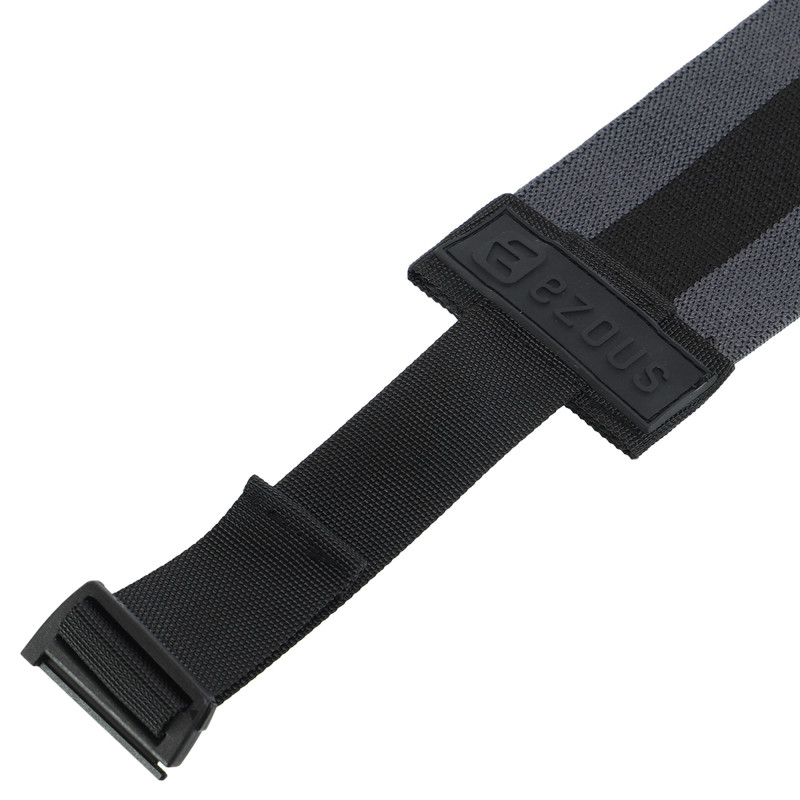 Резинка тканинна для вправ стрічка опору регульована ADJUSTABLE HIP BAND EZOUS EZOUS K-01 чорний