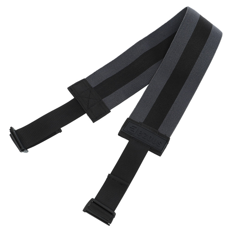 Резинка тканинна для вправ стрічка опору регульована ADJUSTABLE HIP BAND EZOUS EZOUS K-01 чорний
