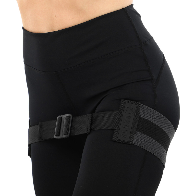 Резинка тканинна для вправ стрічка опору регульована ADJUSTABLE HIP BAND EZOUS EZOUS K-01 чорний