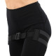 Резинка тканинна для вправ стрічка опору регульована ADJUSTABLE HIP BAND EZOUS EZOUS K-01 чорний