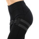Резинка тканинна для вправ стрічка опору регульована ADJUSTABLE HIP BAND EZOUS EZOUS K-01 чорний