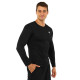 Лонгслів компресійний спортивний JASON K-027 L-2XL чорний
