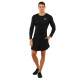 Лонгслів компресійний спортивний JASON K-027 L-2XL чорний