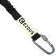 Еспандер трубчастий з карабіном у захисному рукаві RESISTANCE TUBE WITH COVER EZOUS K-05-H навантаження високе чорний