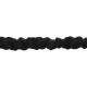 Еспандер трубчастий з карабіном у захисному рукаві RESISTANCE TUBE WITH COVER EZOUS K-05-L навантаження низьке чорний