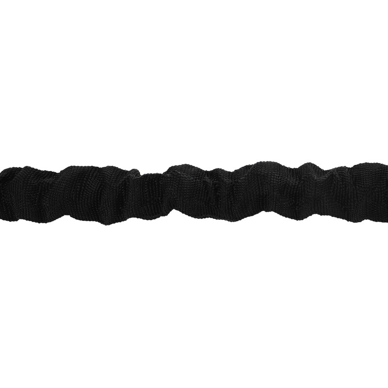Еспандер трубчастий з карабіном у захисному рукаві RESISTANCE TUBE WITH COVER EZOUS K-05-M навантаження середнє чорний
