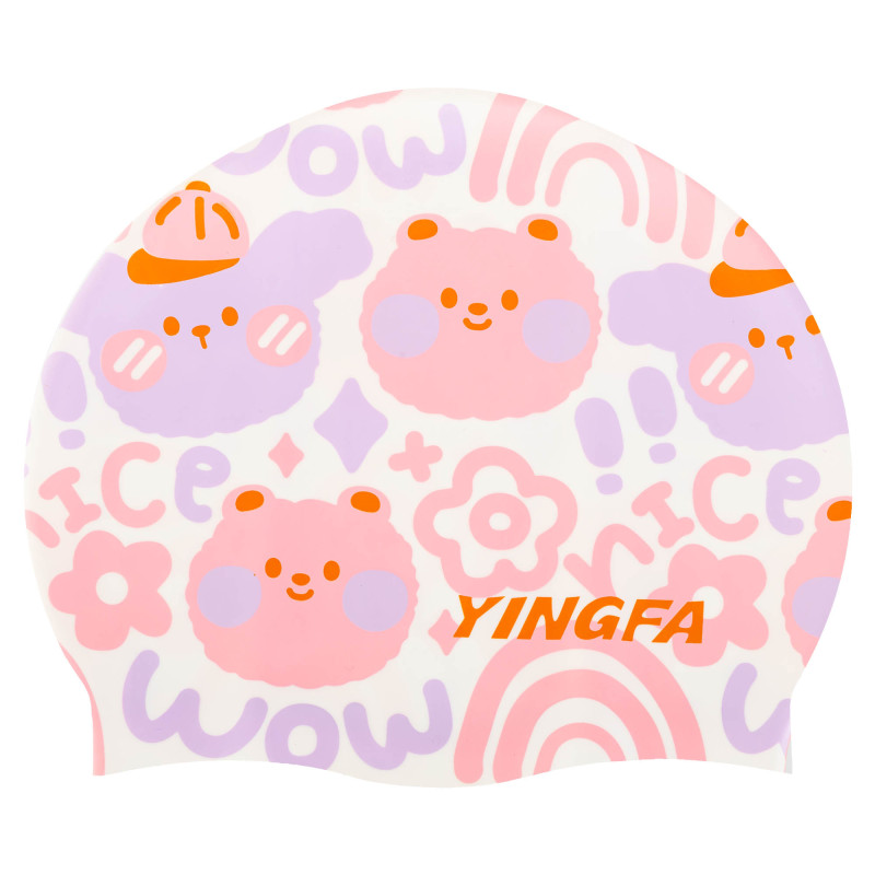 Шапочка для плавання дитяча YINGFA K0012 кольори в асортименті