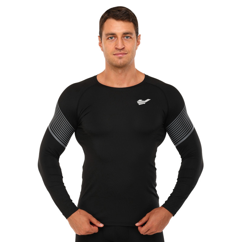 Лонгслів компресійний спортивний JASON K1-1 M-3XL чорний