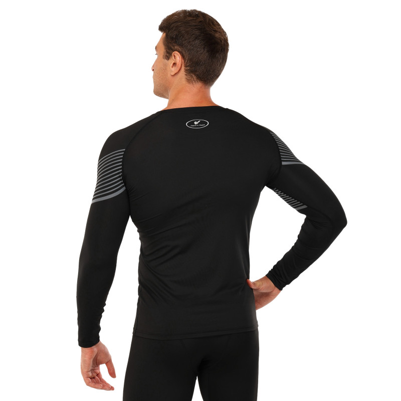 Лонгслів компресійний спортивний JASON K1-1 M-3XL чорний