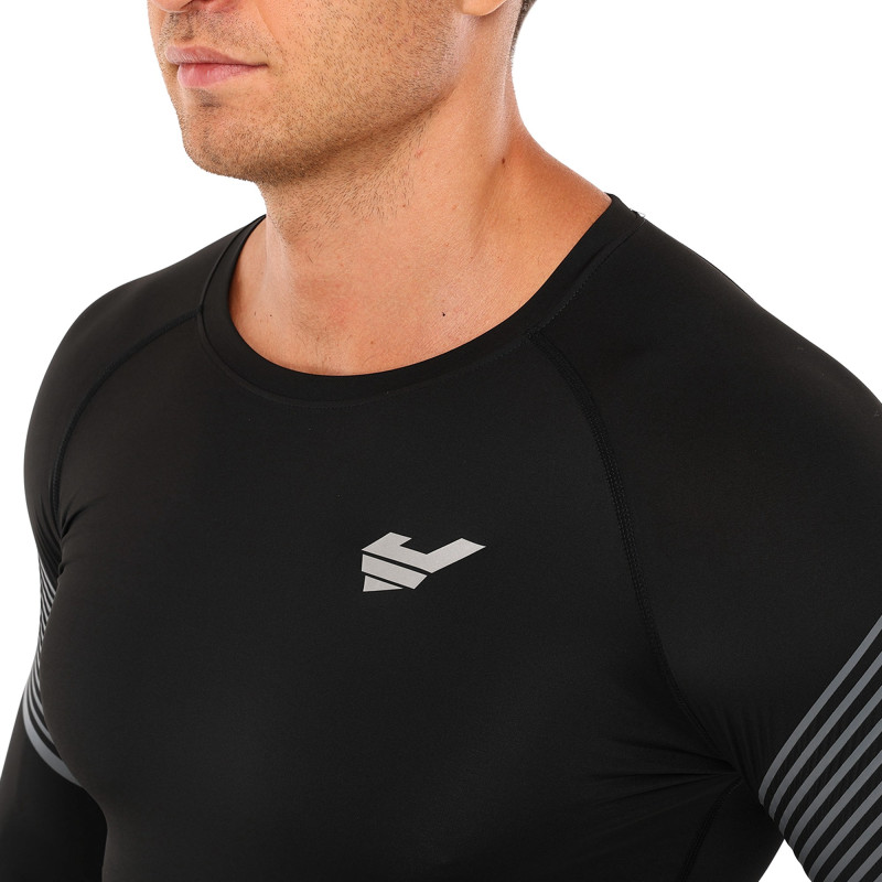 Лонгслів компресійний спортивний JASON K1-1 M-3XL чорний
