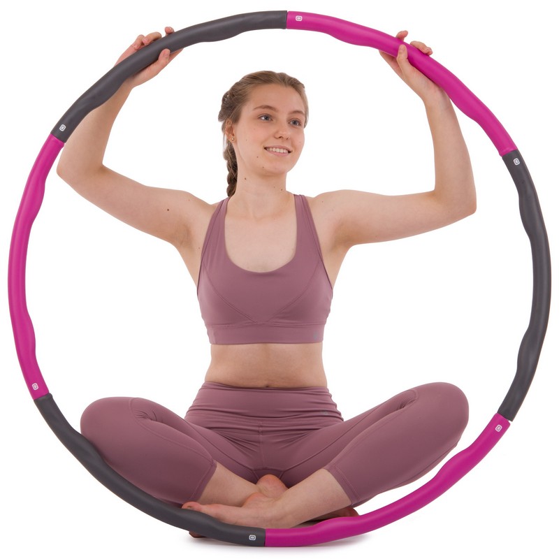 Обруч для схуднення розбірної Хула Хуп Hula Hoop SP-Sport K610 6 секцій двоколірний