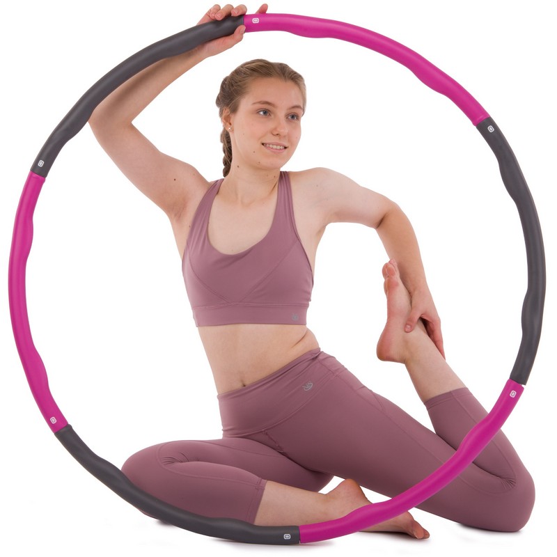 Обруч для схуднення розбірної Хула Хуп Hula Hoop SP-Sport K610 6 секцій двоколірний