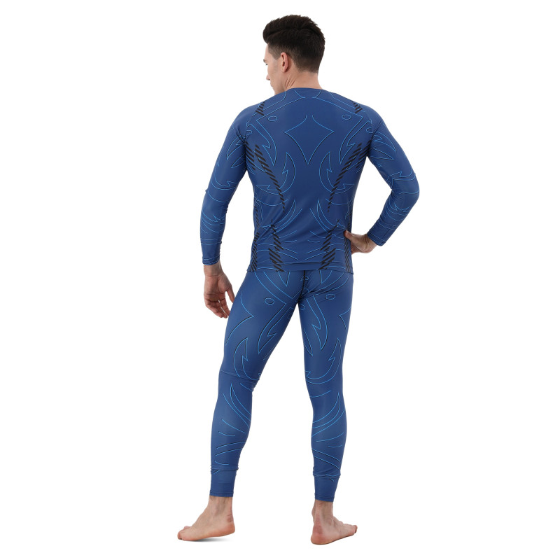 Компресійні штани легінси тайтси Domino KC210-14 S-2XL синій