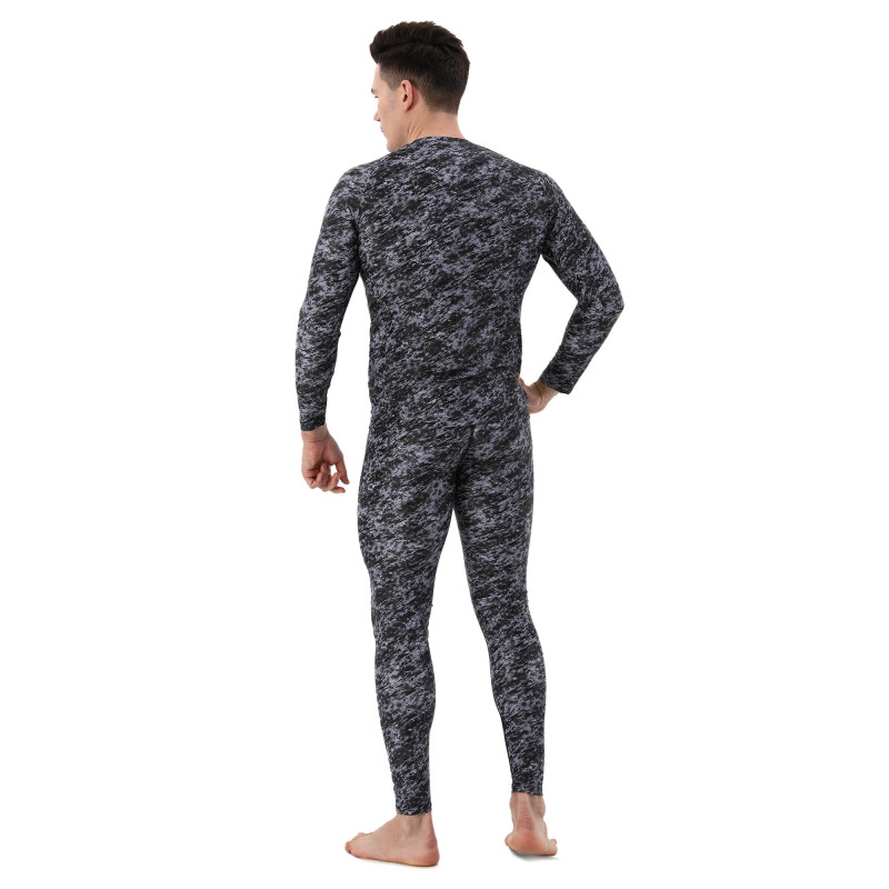 Компресійні штани легінси тайтси Domino KC210-4 S-2XL чорний-білий