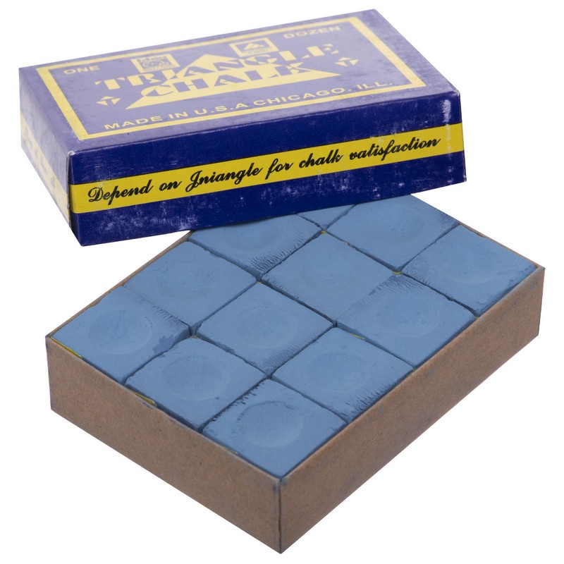 Крейда для більярду TRIANGLE KS-1930 12шт синій