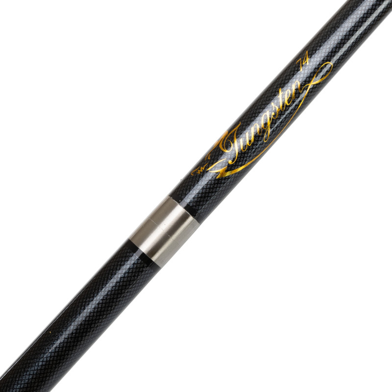 Кий більярдний для пулу двоскладовий розбірний CARBON KS-3456 145x1,3см чорний-золотий